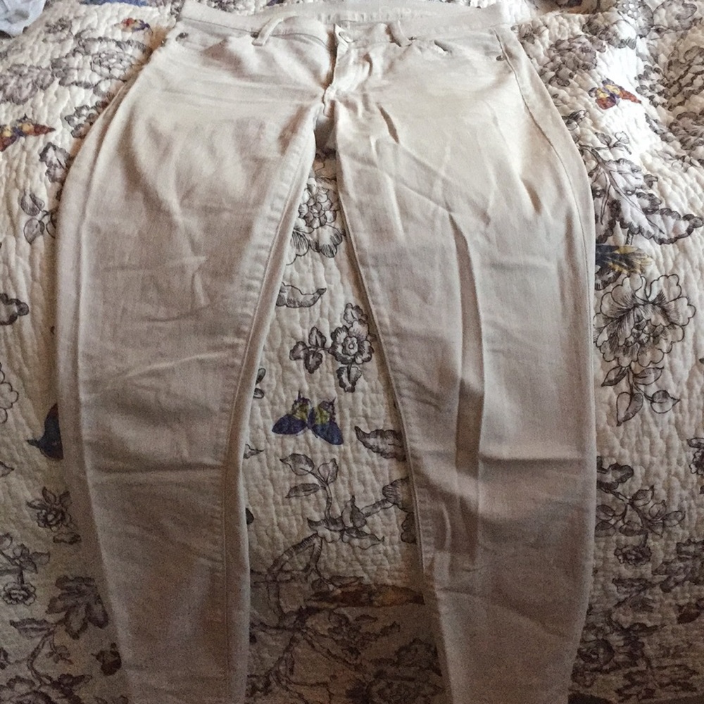 off-white gap ankle jeans